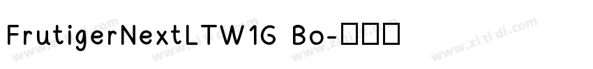 FrutigerNextLTW1G Bo字体转换